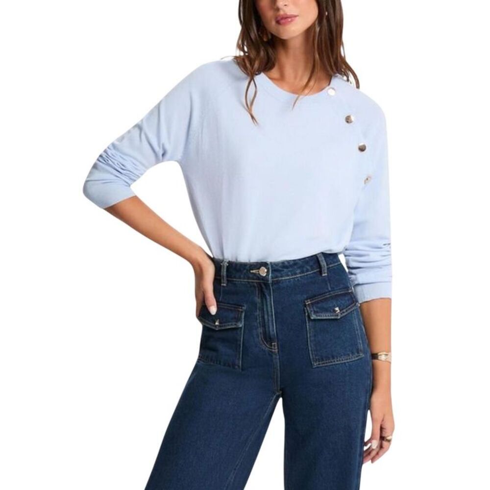 Morgan De Toi Blue Viscose Women's Sweatshirt